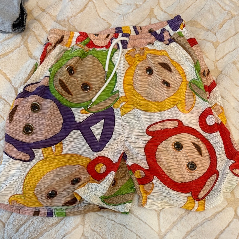 Teletubbies Colorful Men’s Cartoon Character Shorts